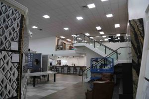 Bedrosians of Modesto Showroom with tile displays